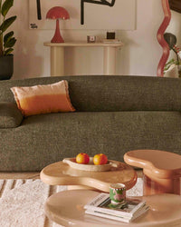 Table basse modulable Monterosso en fibre de verre - Beige