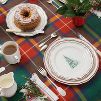Set de 2 paquets de 20 serviettes en papier Filet Noel 33x33cm - Rouge