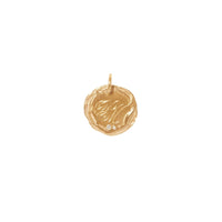 Pendentif Initiale n°4 en or jaune avec diamant - Or jaune & Diamant