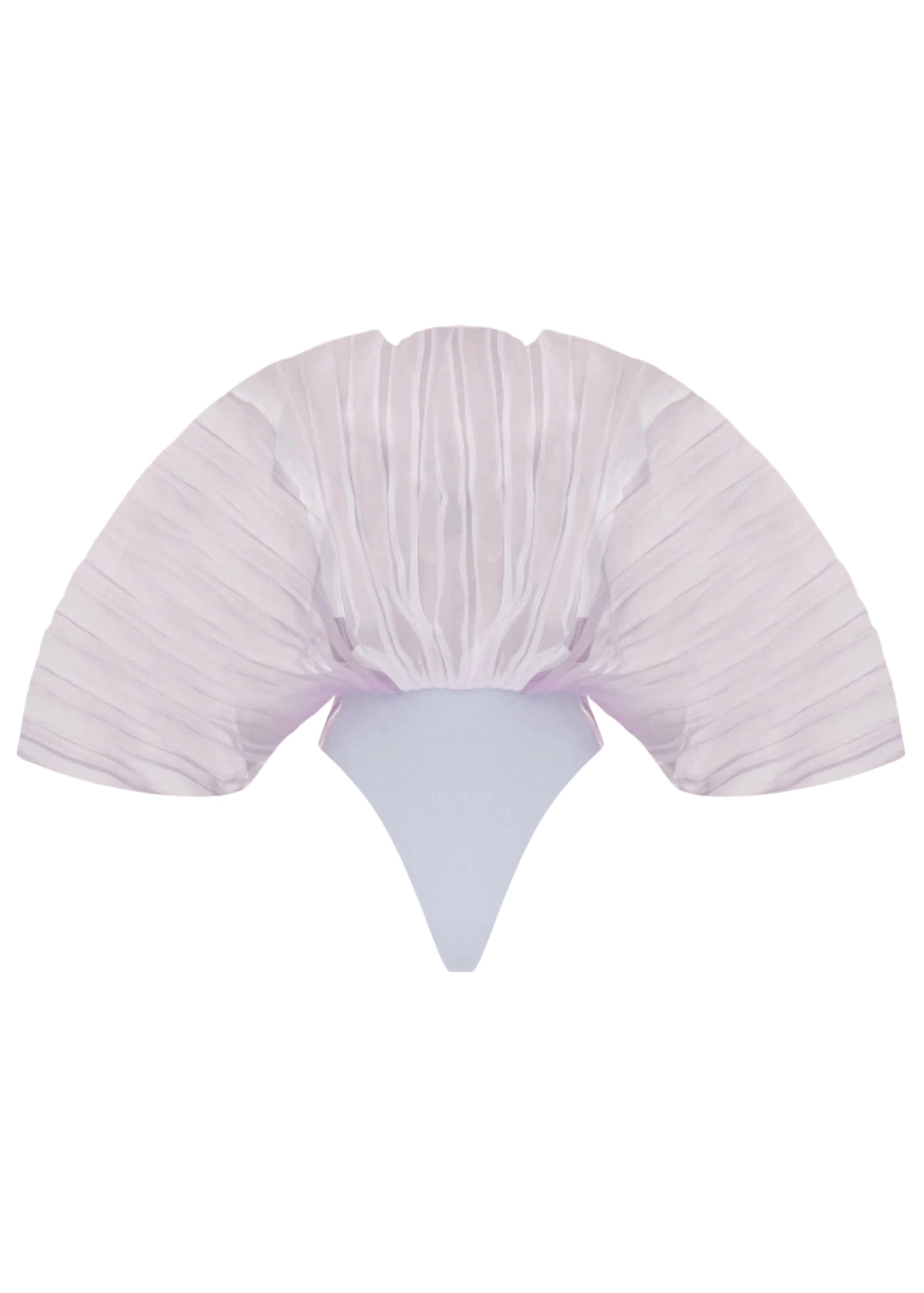 Sombra sculptural draped bodysuit - Lilac