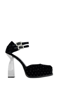 Escarpins Angel Y 120 - Cristal noir