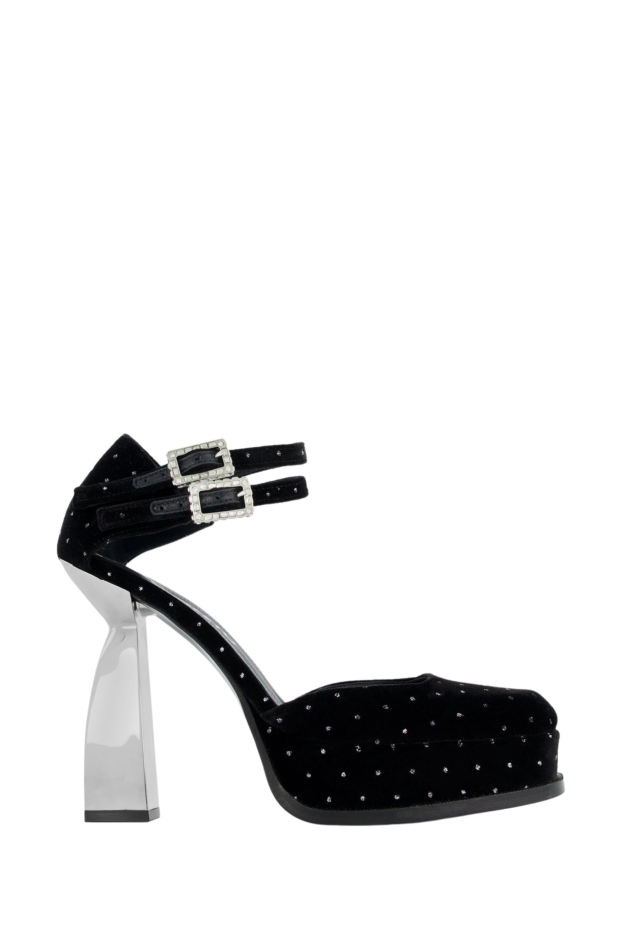 Escarpins Angel Y 120 - Cristal noir