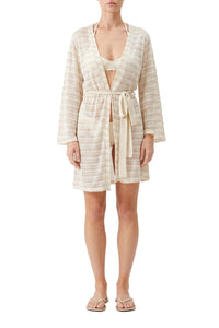 Caftan Anna ceinturé - Gold