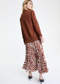 Cardigan tye and dye - Havane