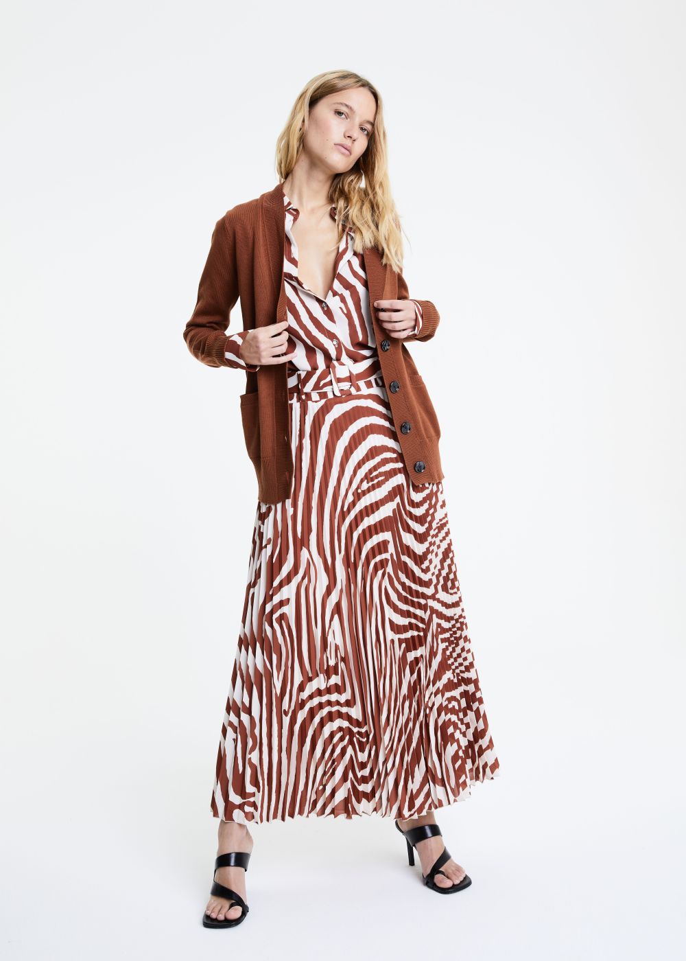 Cardigan tye and dye - Havane