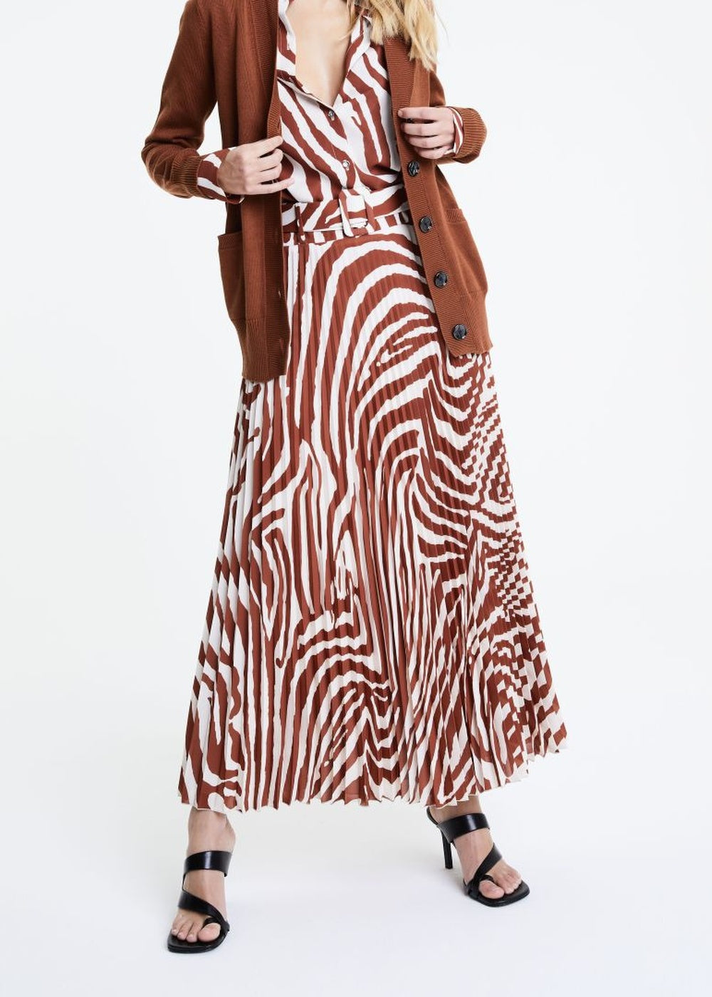 Cardigan à poches - Havane