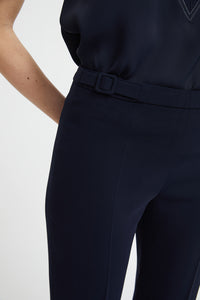 Pantalon evase a ponts - Marine