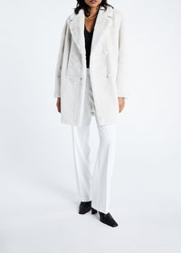 Manteau oversize en fausse fourrure - Havane