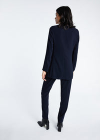 Tunique boutonnee polyester - Marine