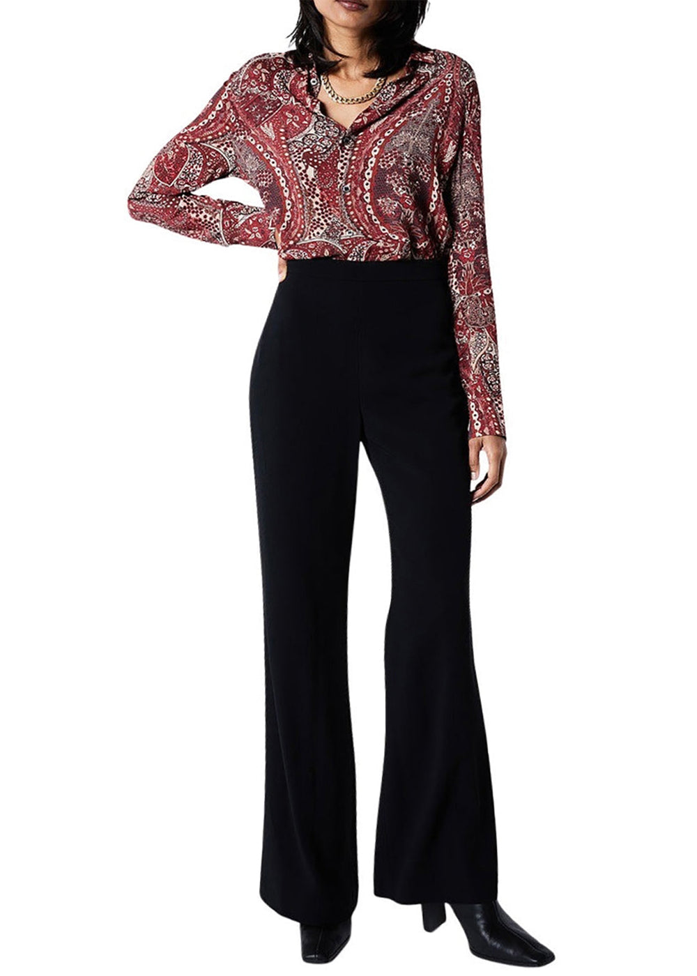Chemise imprime chashemere - Grenat