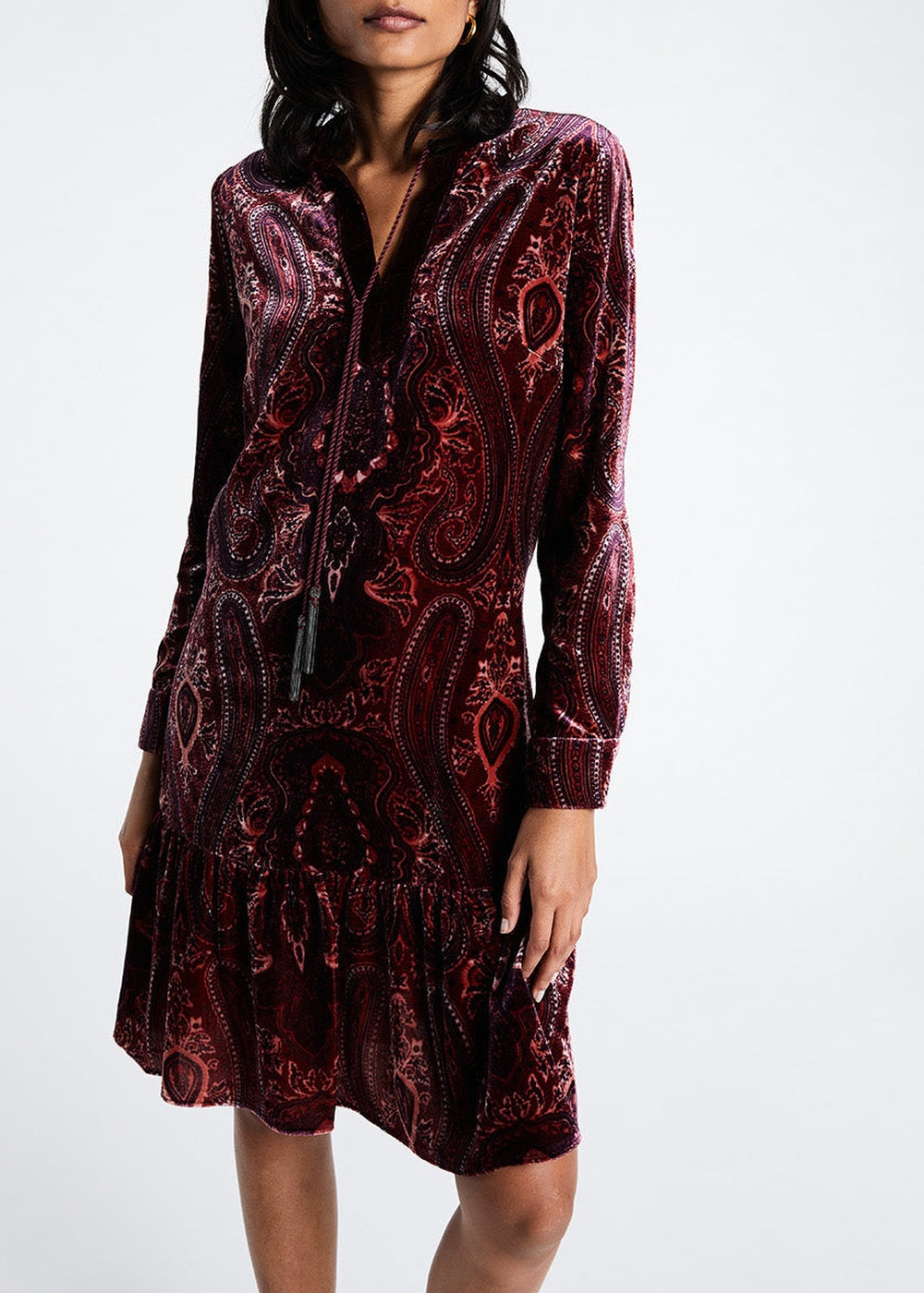 Robe courte et ample - Grenat
