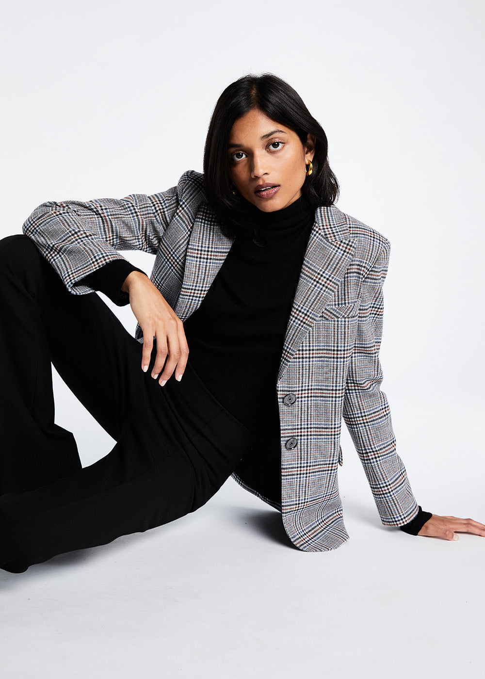 Veste lgue 2 bts col tailleur - Multicolor