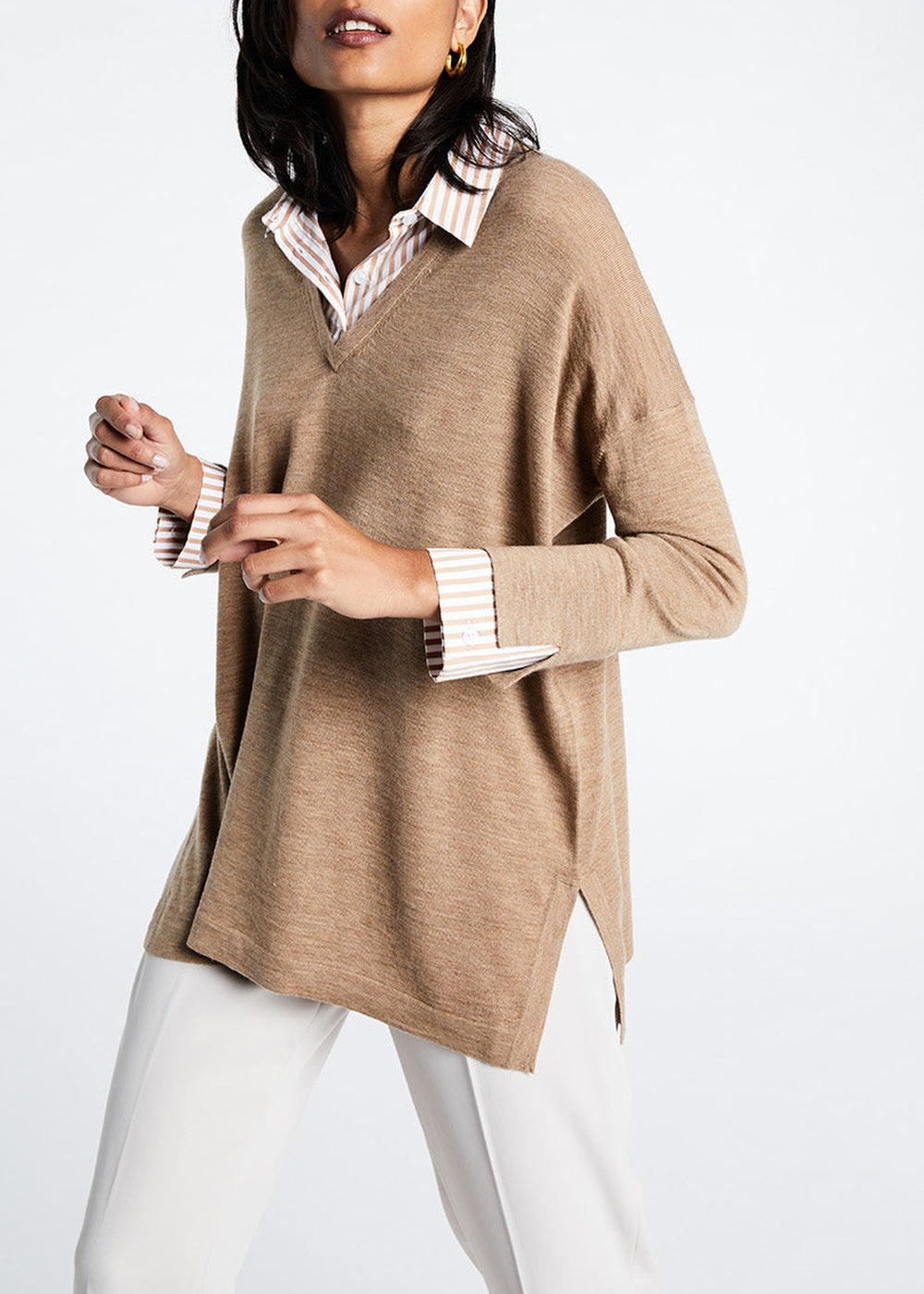 Pull Amy en laine - Camel