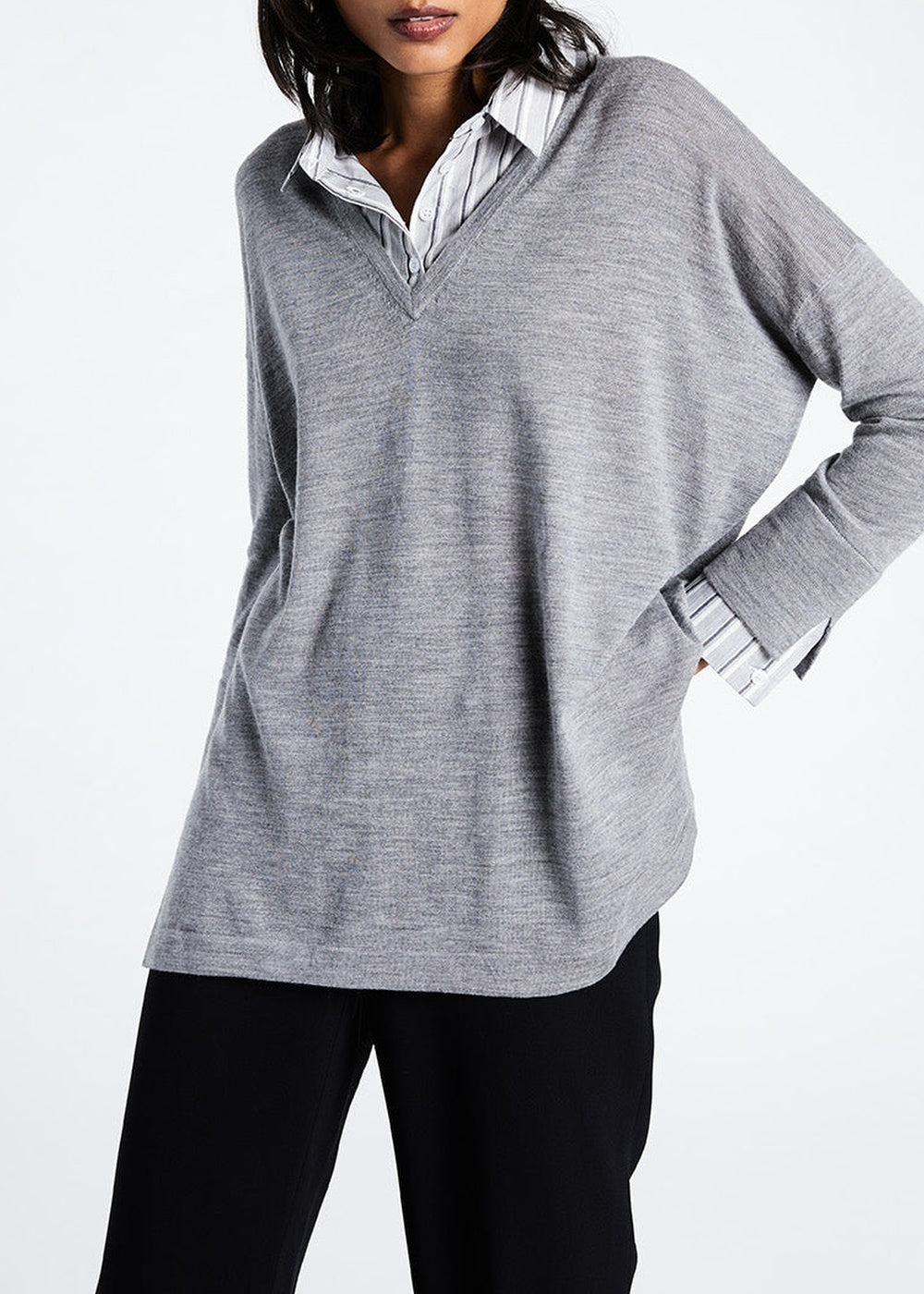 Amy woollen jumper - Grey