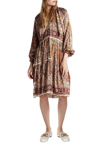 Robe ml imprim? viscose - Multicolore