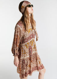 Robe ml imprim? viscose - Multicolore
