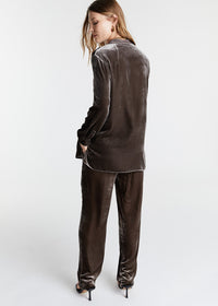 Chemise col mao - Kaki