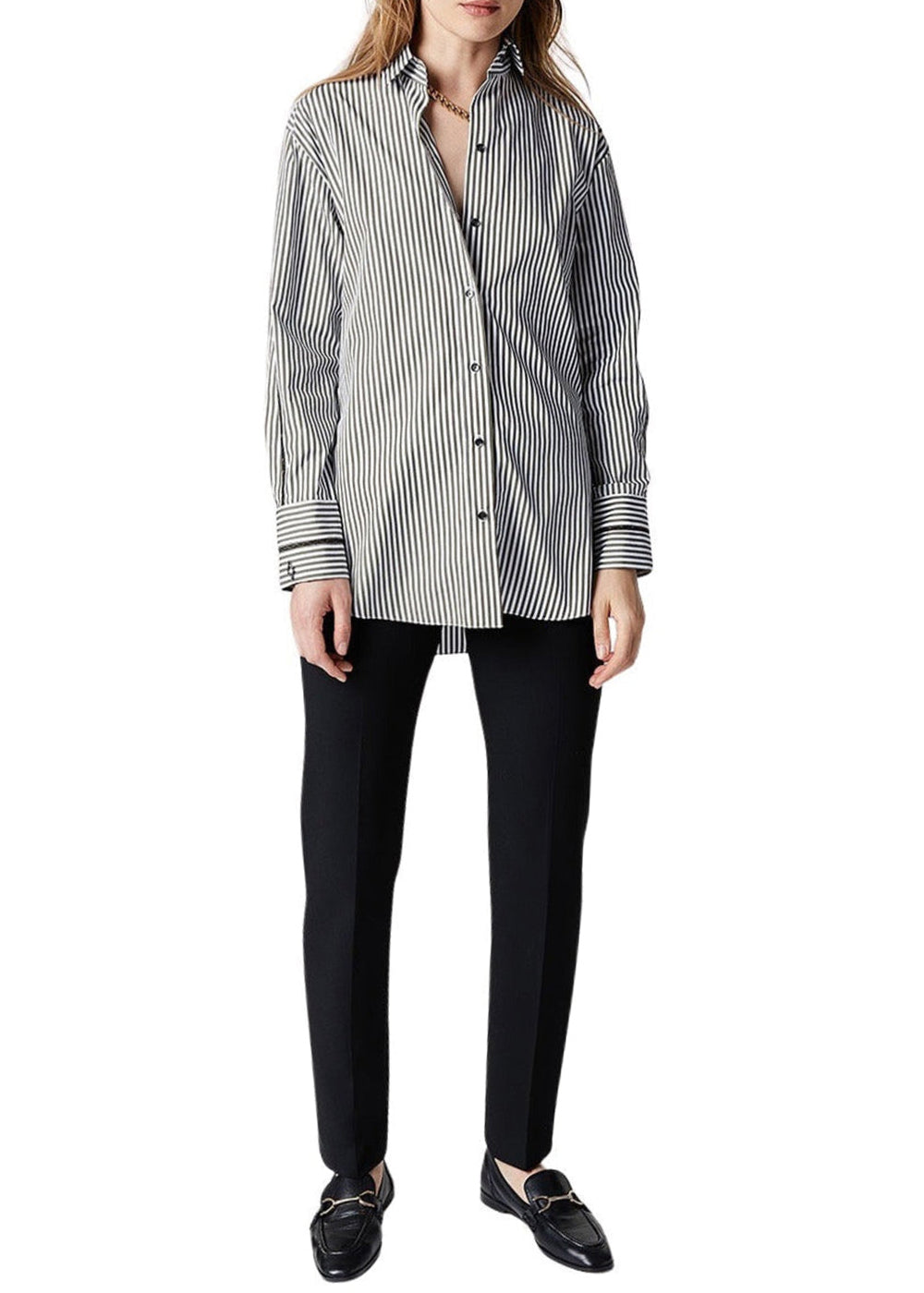 Chemise rayure - Kaki