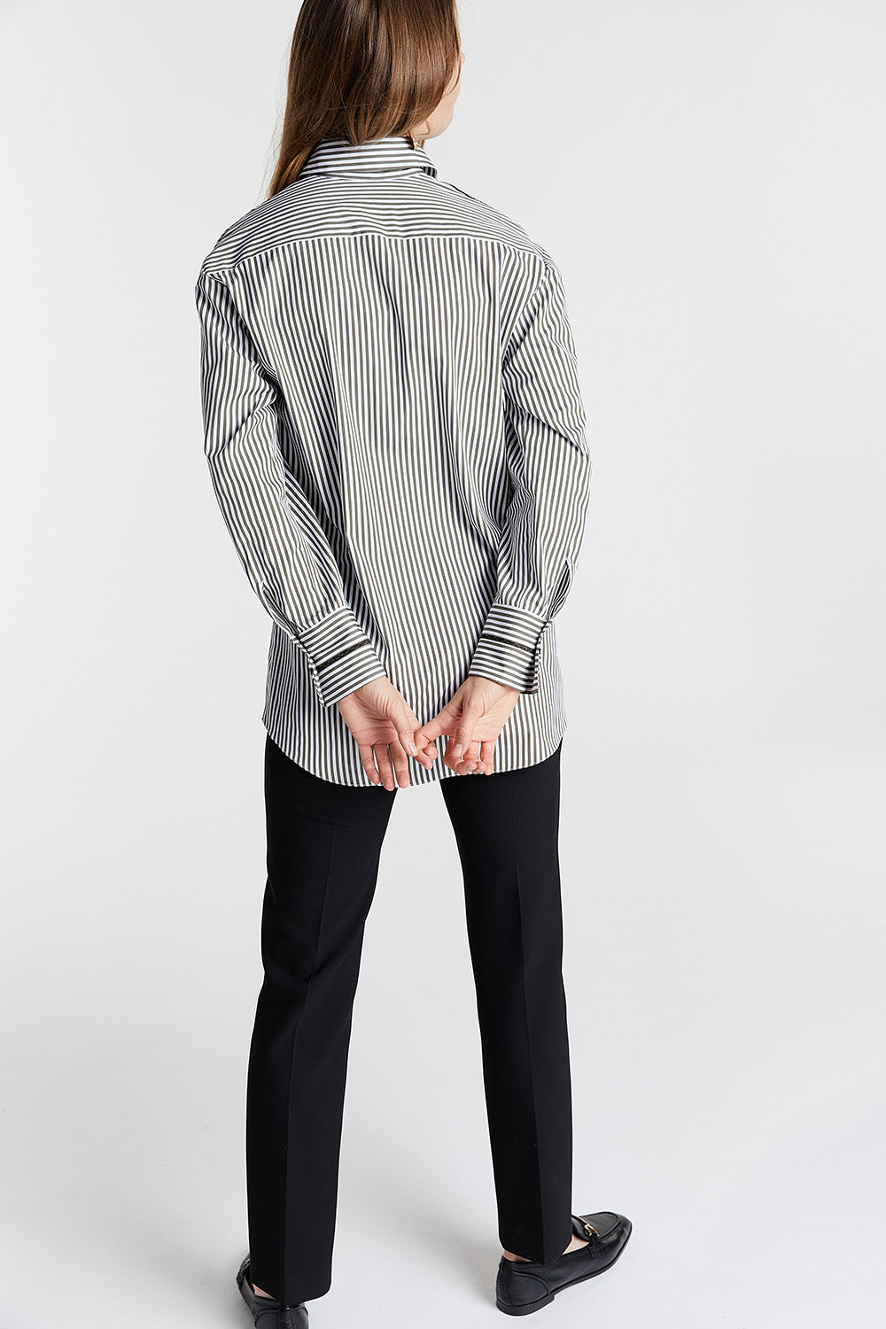 Chemise rayure - Kaki