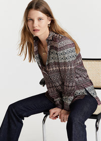 Chemise imprime viscose - Prune