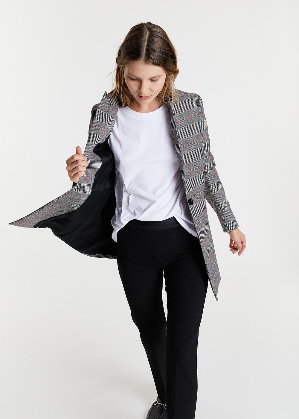 Veste prince de galles - Noir
