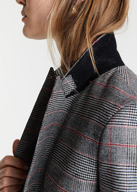 Wool jacket with a Prince of Wales check pattern - Grey
