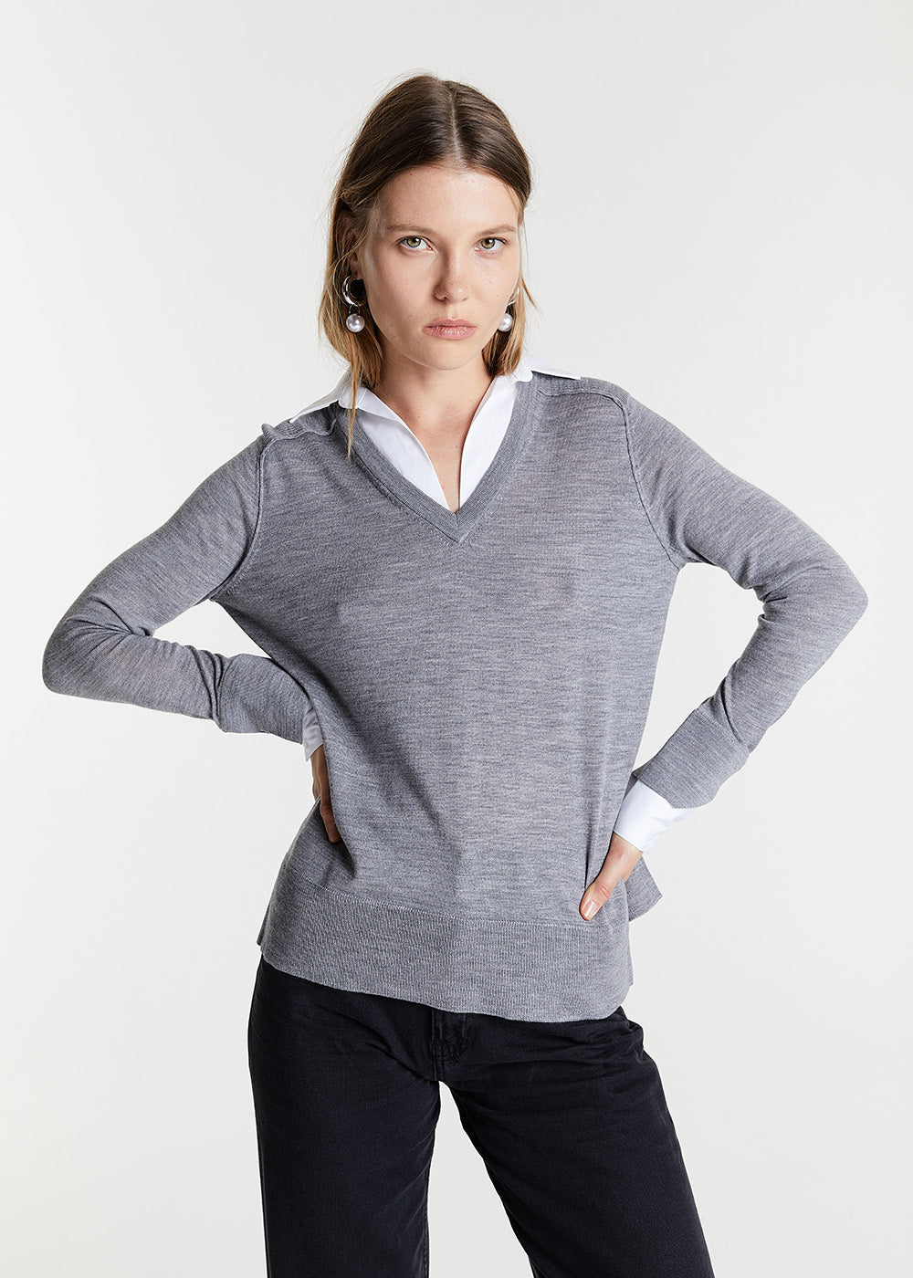 Pull - Gris Moyen