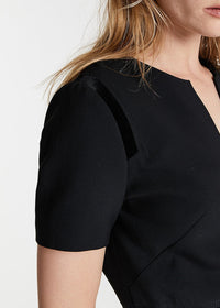 Robe à détails contrastants - Noir