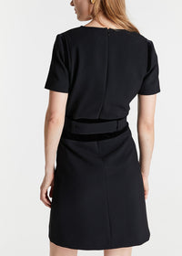 Robe à détails contrastants - Noir