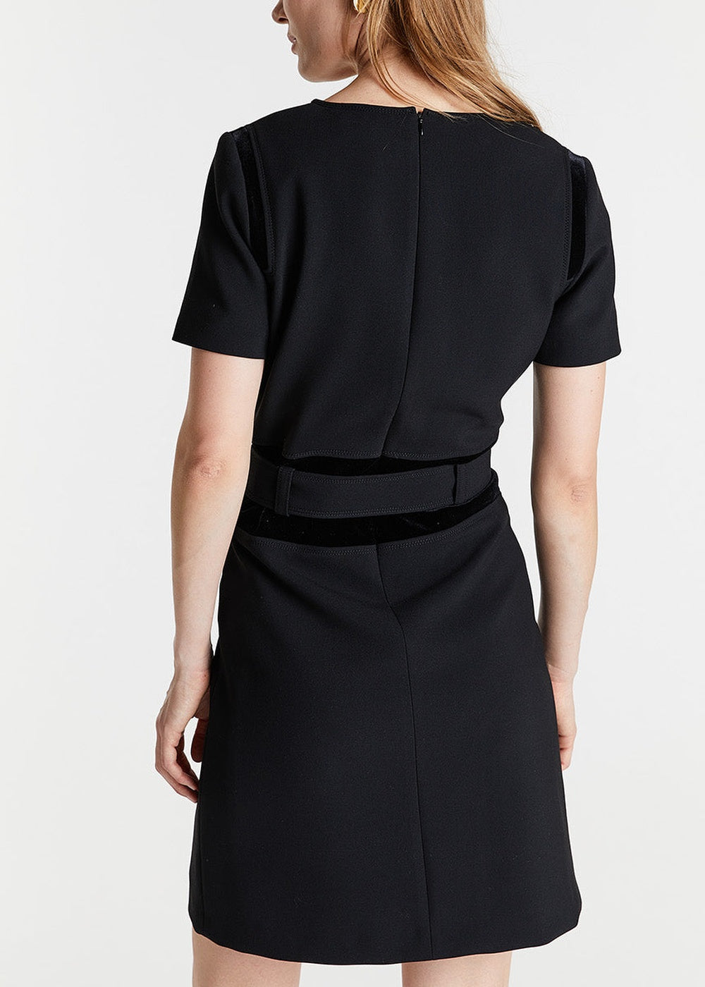Robe à détails contrastants - Noir
