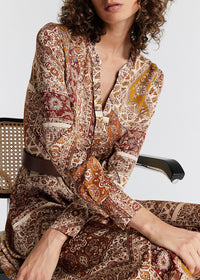 Robe à motif fleuri - Multicolore