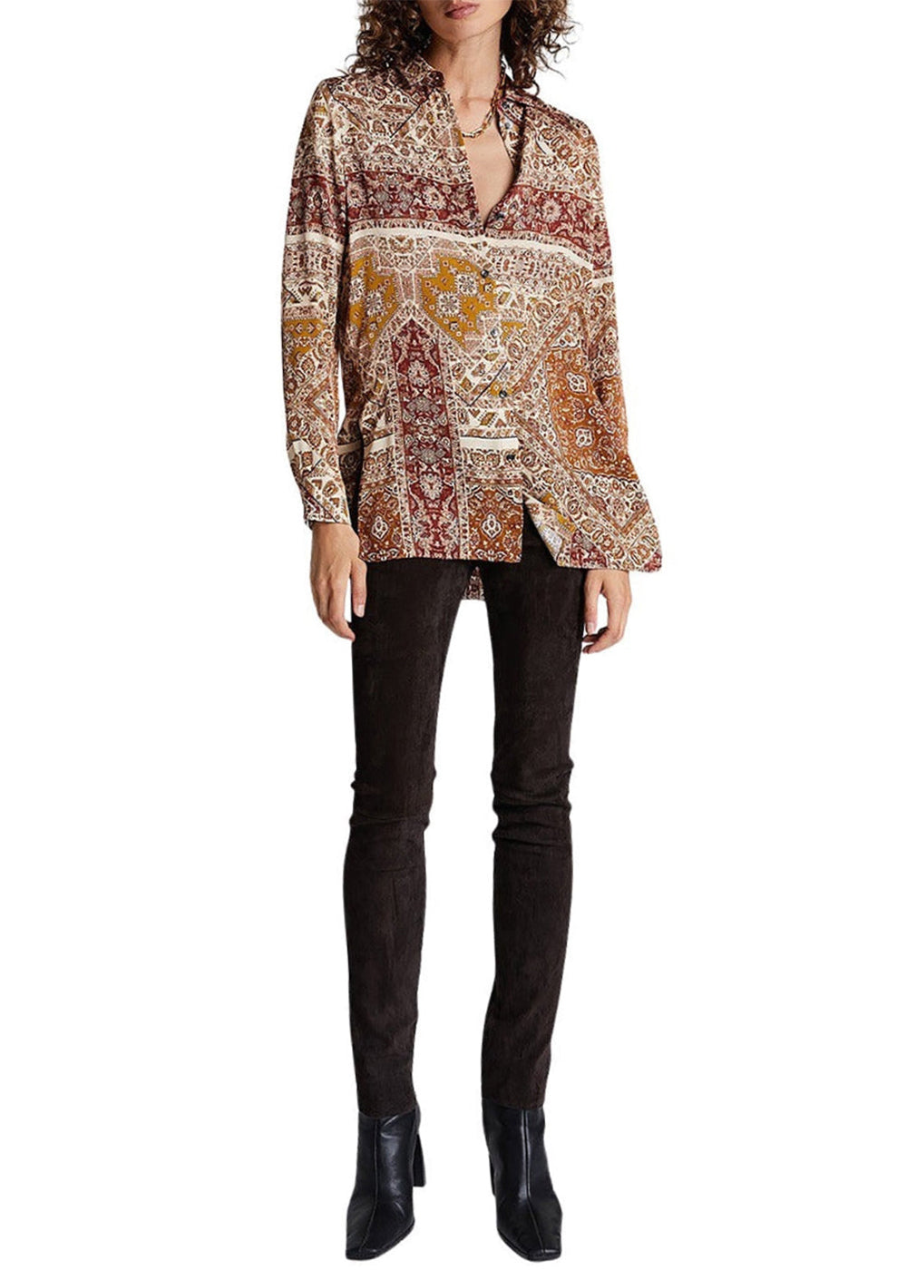 Chemise viscose imprime - Multicolore