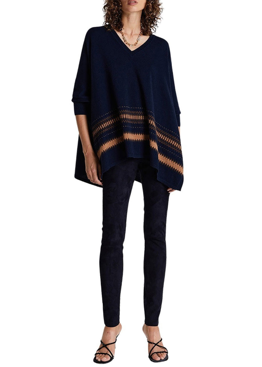 Pull poncho - Marine