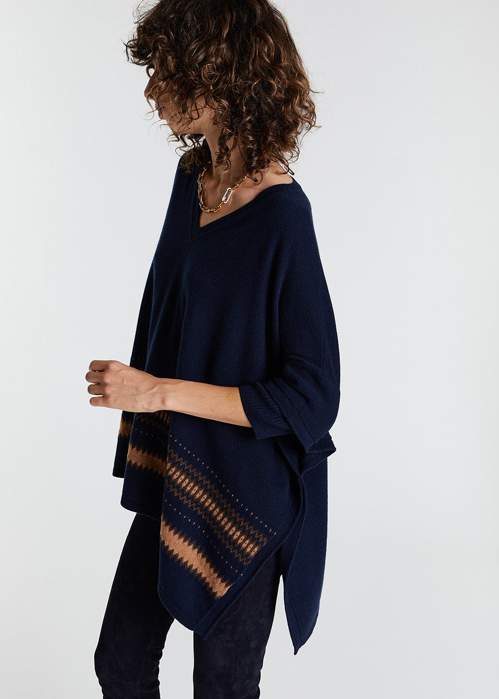 Pull poncho - Marine