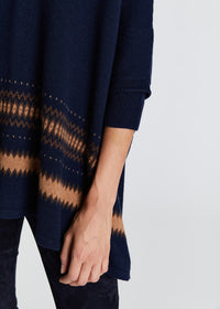 Pull poncho - Marine