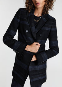 Veste longue twedd - Noir