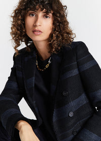 Veste longue twedd - Noir