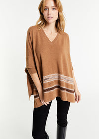 Pull poncho - Camel