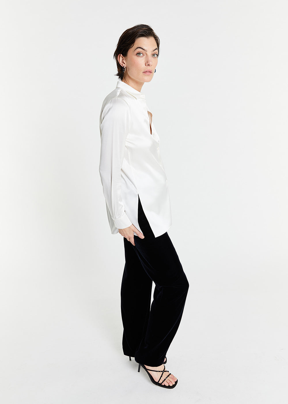 Chemise soie - Blanc Cassé