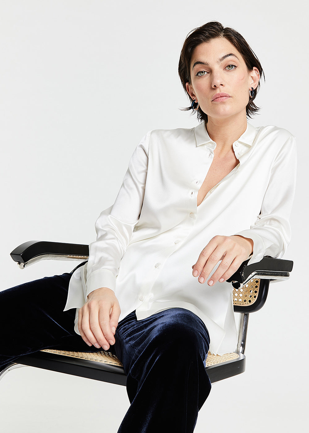 Chemise soie - Blanc Cassé