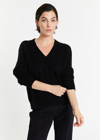 Pull col v - Noir