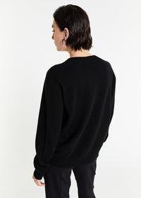 Pull col v - Noir