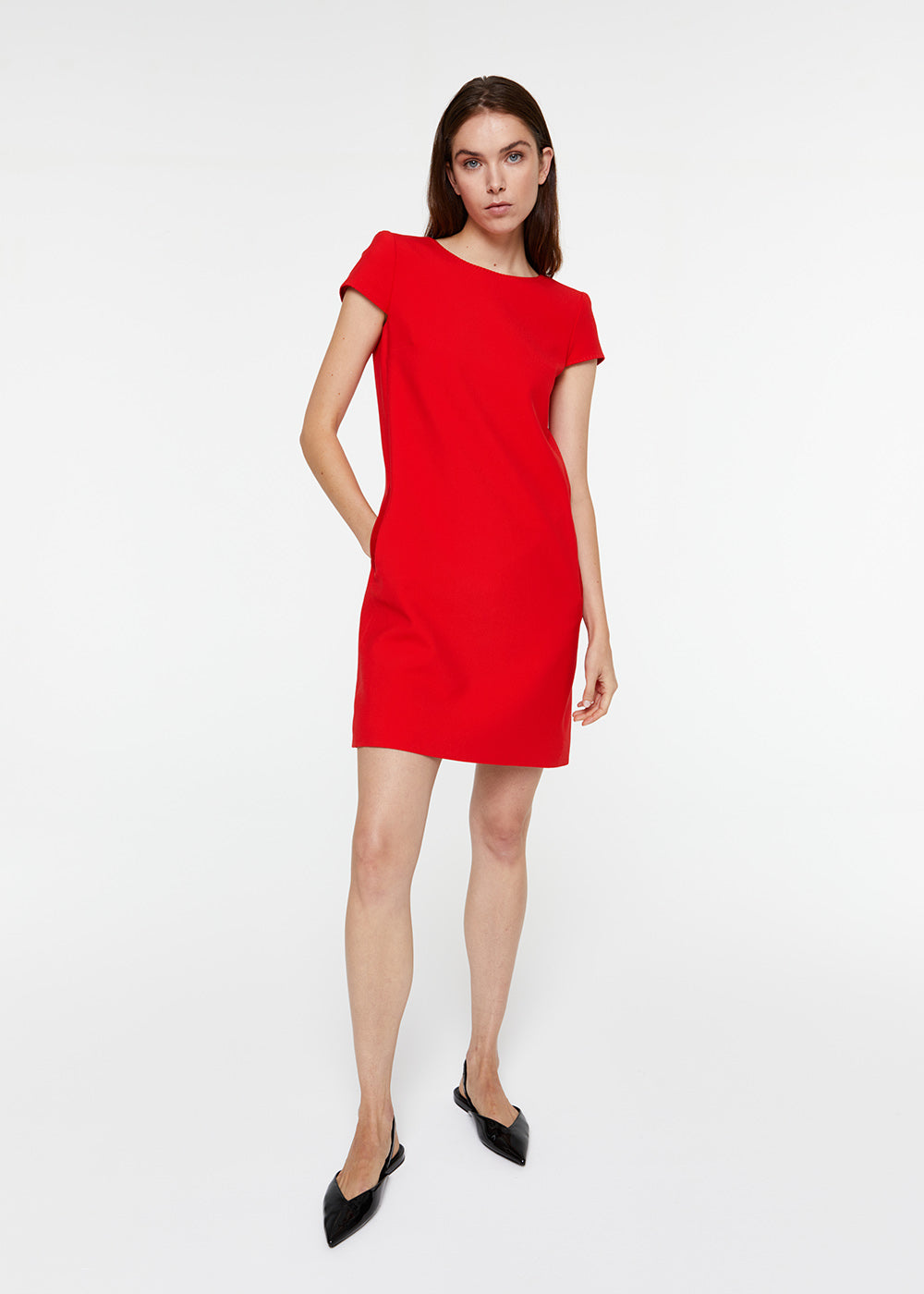 Robe cintree manche courte - Marine
