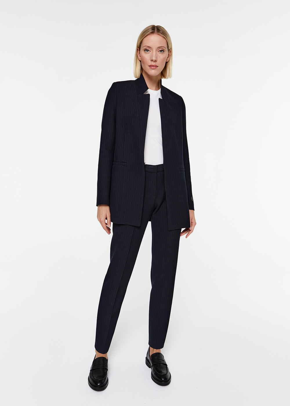 Veste avec col tailleur pt amf - Marine