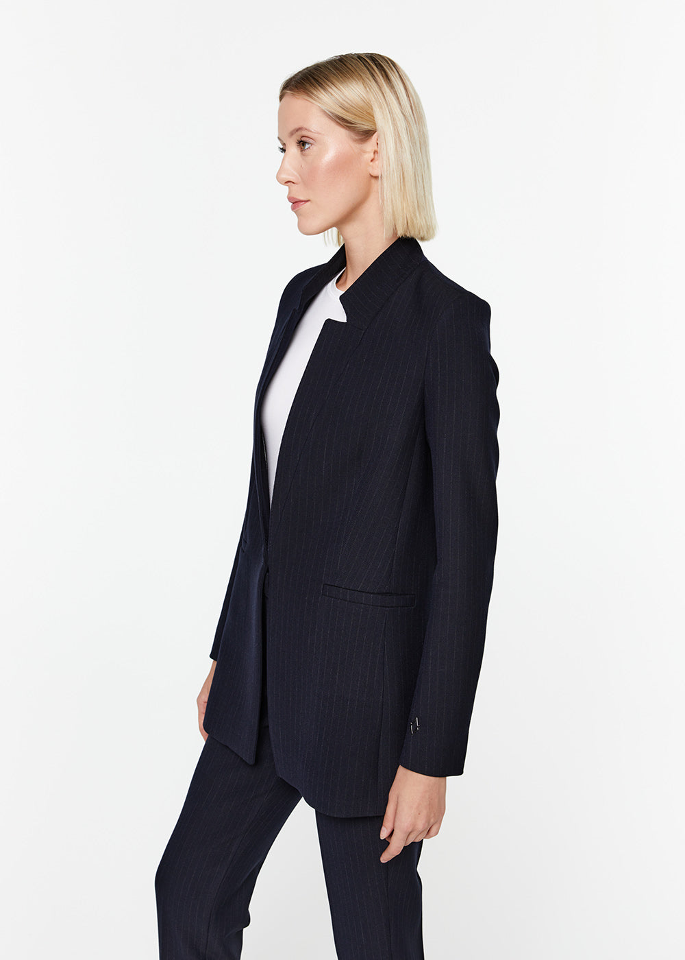 Veste avec col tailleur pt amf - Marine