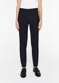 Pantalon droit a pli poches - Marine