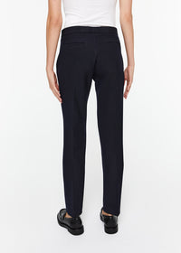 Pantalon droit a pli poches - Marine
