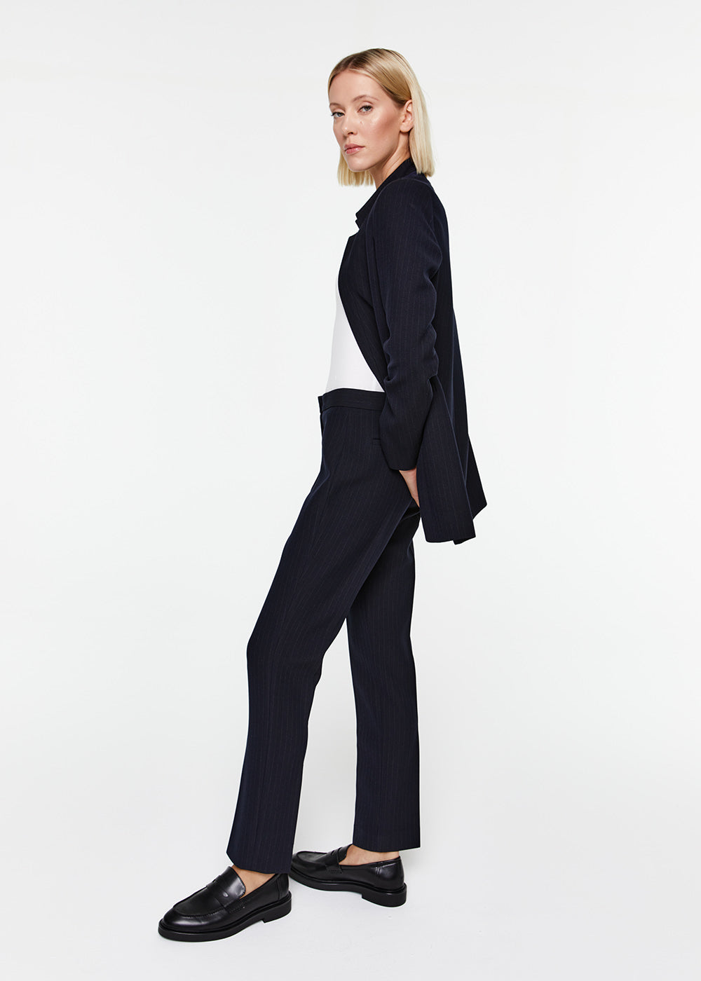 Veste avec col tailleur pt amf - Marine