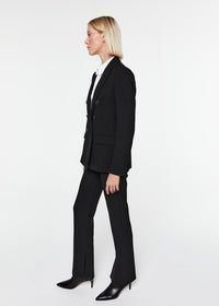Veste croisee 6 boutons poches - Noir
