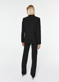 Veste croisee 6 boutons poches - Noir